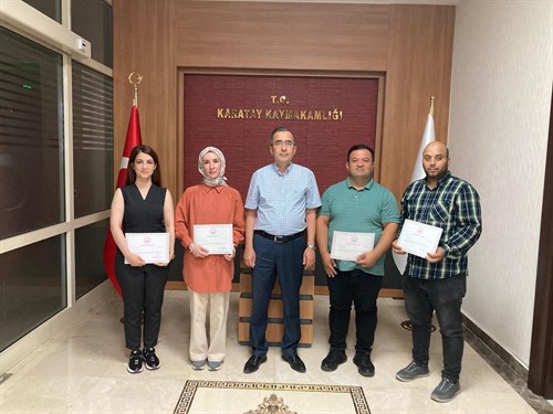 DEPREM GÖNÜLLÜSÜ PERSONELLERİMİZE TEŞEKKÜR BELGELERİ VERİLDİ